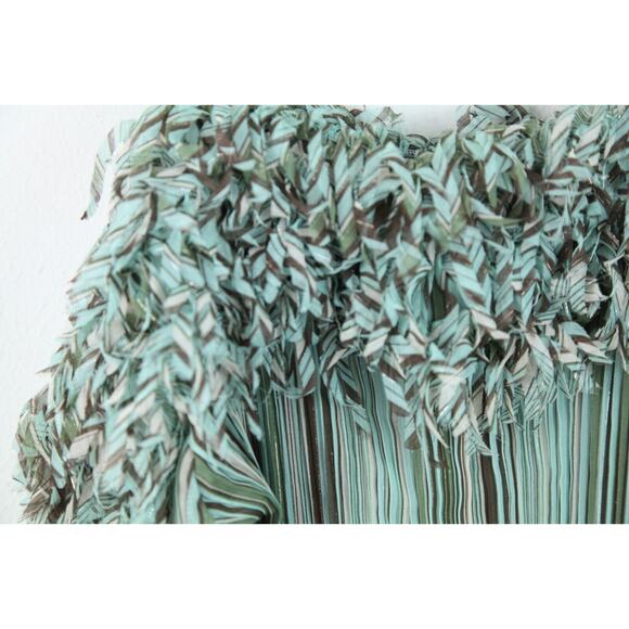 FLAW Y2K Plus Size 1X-3X Top Fairy Glitter Disco Fringe Sheer Ruffle Feminine - Picture 2 of 15